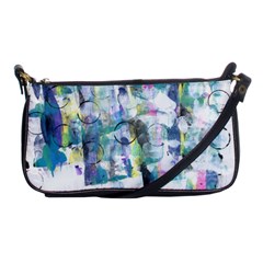 Background Color Circle Pattern Shoulder Clutch Bags by Nexatart