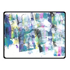 Background Color Circle Pattern Double Sided Fleece Blanket (small)  by Nexatart