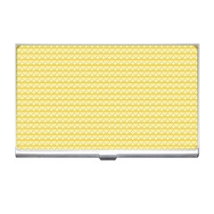 Pattern Yellow Heart Heart Pattern Business Card Holders by Nexatart