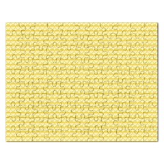 Pattern Yellow Heart Heart Pattern Rectangular Jigsaw Puzzl