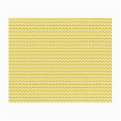 Pattern Yellow Heart Heart Pattern Small Glasses Cloth by Nexatart