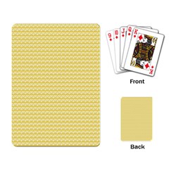 Pattern Yellow Heart Heart Pattern Playing Card by Nexatart