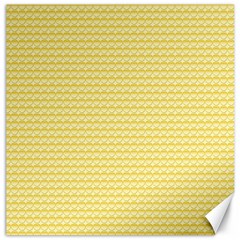 Pattern Yellow Heart Heart Pattern Canvas 12  X 12   by Nexatart