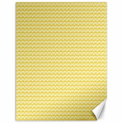 Pattern Yellow Heart Heart Pattern Canvas 18  x 24  