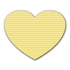 Pattern Yellow Heart Heart Pattern Heart Mousepads