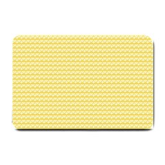 Pattern Yellow Heart Heart Pattern Small Doormat 