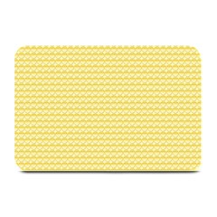 Pattern Yellow Heart Heart Pattern Plate Mats