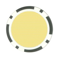 Pattern Yellow Heart Heart Pattern Poker Chip Card Guard