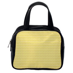 Pattern Yellow Heart Heart Pattern Classic Handbags (one Side) by Nexatart