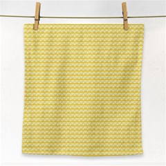 Pattern Yellow Heart Heart Pattern Face Towel