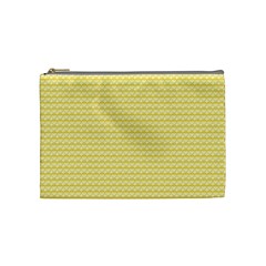 Pattern Yellow Heart Heart Pattern Cosmetic Bag (Medium) 