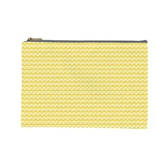 Pattern Yellow Heart Heart Pattern Cosmetic Bag (Large) 