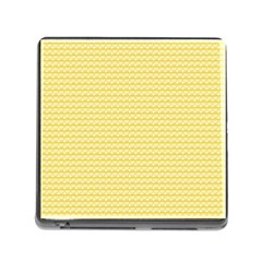 Pattern Yellow Heart Heart Pattern Memory Card Reader (Square)