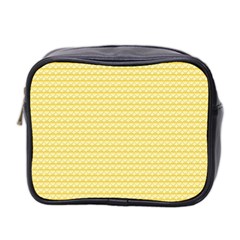 Pattern Yellow Heart Heart Pattern Mini Toiletries Bag 2-Side