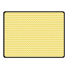 Pattern Yellow Heart Heart Pattern Fleece Blanket (Small)