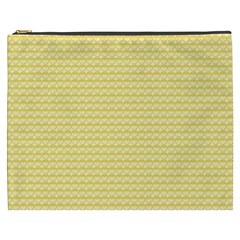 Pattern Yellow Heart Heart Pattern Cosmetic Bag (XXXL) 