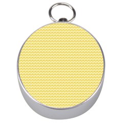 Pattern Yellow Heart Heart Pattern Silver Compasses