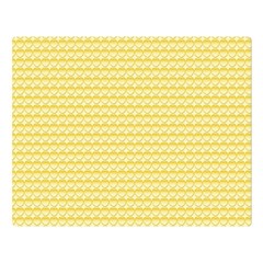 Pattern Yellow Heart Heart Pattern Double Sided Flano Blanket (large)  by Nexatart