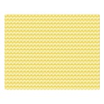 Pattern Yellow Heart Heart Pattern Double Sided Flano Blanket (Large)  80 x60  Blanket Front