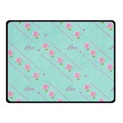 Flower Pink Love Background Texture Fleece Blanket (small) by Nexatart