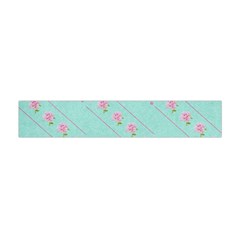 Flower Pink Love Background Texture Flano Scarf (mini) by Nexatart