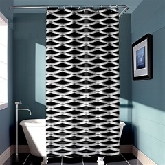 Expanded Metal Facade Background Shower Curtain 36  X 72  (stall)  by Nexatart