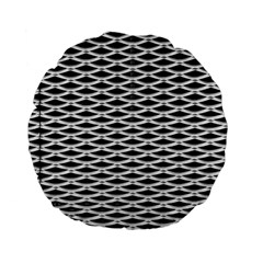 Expanded Metal Facade Background Standard 15  Premium Flano Round Cushions by Nexatart