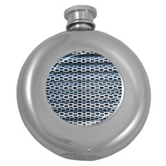 Texture Pattern Metal Round Hip Flask (5 Oz)