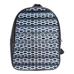 Texture Pattern Metal School Bags(large)  by Nexatart