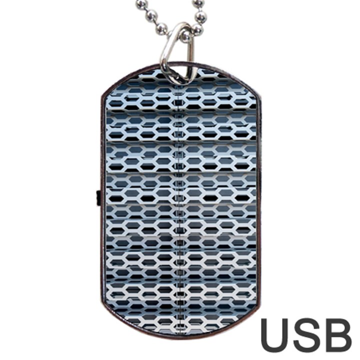 Texture Pattern Metal Dog Tag USB Flash (Two Sides)