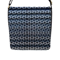 Texture Pattern Metal Flap Messenger Bag (l)  by Nexatart