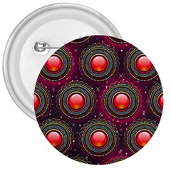 Abstract Circle Gem Pattern 3  Buttons by Nexatart