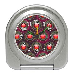 Abstract Circle Gem Pattern Travel Alarm Clocks by Nexatart