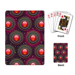 Abstract Circle Gem Pattern Playing Card by Nexatart