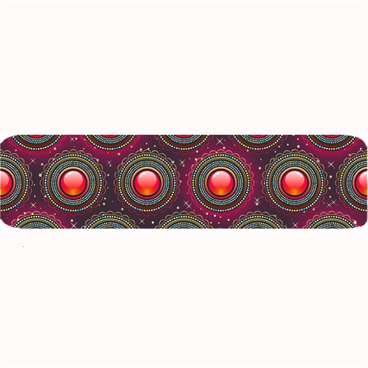 Abstract Circle Gem Pattern Large Bar Mats