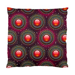 Abstract Circle Gem Pattern Standard Cushion Case (two Sides) by Nexatart