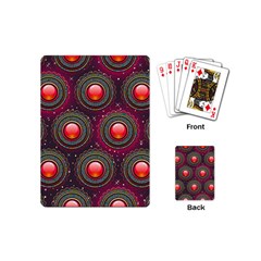 Abstract Circle Gem Pattern Playing Cards (mini)  by Nexatart