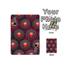 Abstract Circle Gem Pattern Playing Cards 54 (mini)  by Nexatart