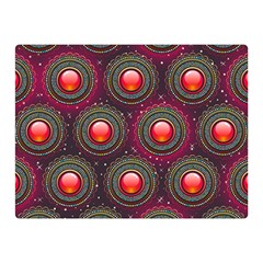 Abstract Circle Gem Pattern Double Sided Flano Blanket (mini)  by Nexatart