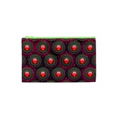 Abstract Circle Gem Pattern Cosmetic Bag (xs) by Nexatart