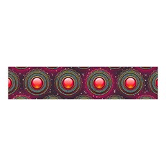 Abstract Circle Gem Pattern Velvet Scrunchie by Nexatart