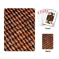 Dirty Pattern Roof Texture Playing Card by Nexatart