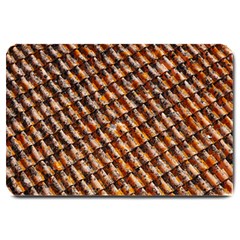 Dirty Pattern Roof Texture Large Doormat  by Nexatart