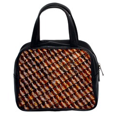 Dirty Pattern Roof Texture Classic Handbags (2 Sides) by Nexatart