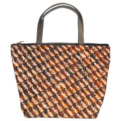 Dirty Pattern Roof Texture Bucket Bags by Nexatart