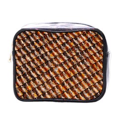 Dirty Pattern Roof Texture Mini Toiletries Bags by Nexatart