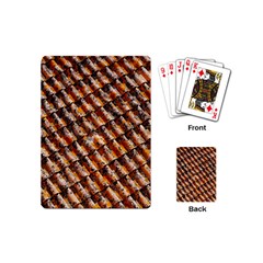 Dirty Pattern Roof Texture Playing Cards (mini)  by Nexatart