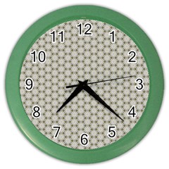 Background Website Pattern Soft Color Wall Clocks by Nexatart