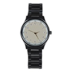 Background Website Pattern Soft Stainless Steel Round Watch by Nexatart