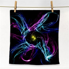 Abstract Art Color Design Lines Face Towel by Nexatart